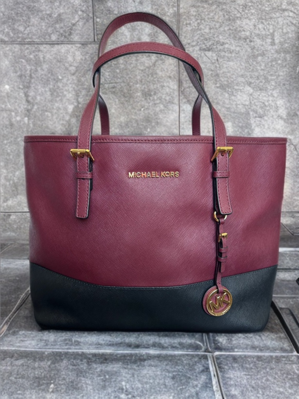 Michael Kors Jet Set Travel color-block tote bag